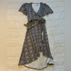 Kate Quinn modal batik wrap dress